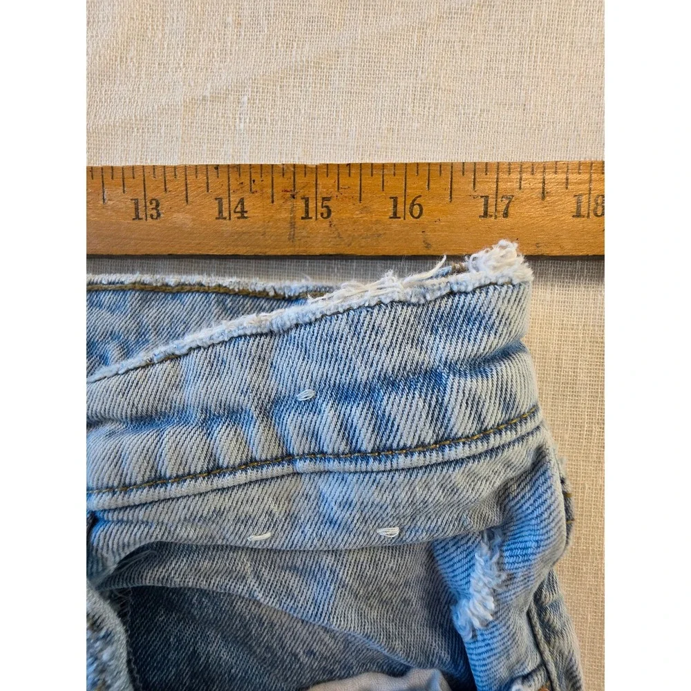 Abercrombie & Fitch The 90s Straight Ultra High Rise Lt Wash Jeans 33 16R Y2k - Picture 9 of 13